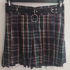 Current Mood Plaid Mini Skirt
